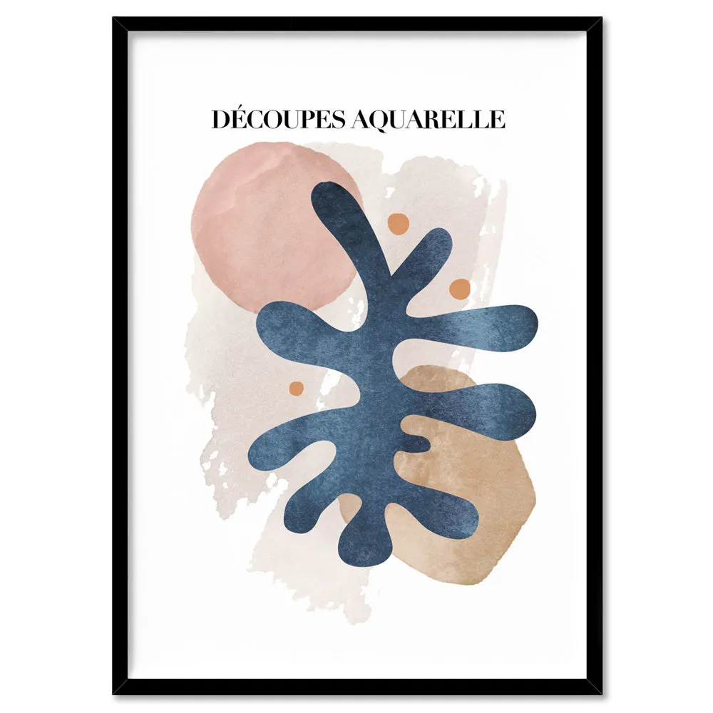 Decoupes Aquarelle II - Art Print