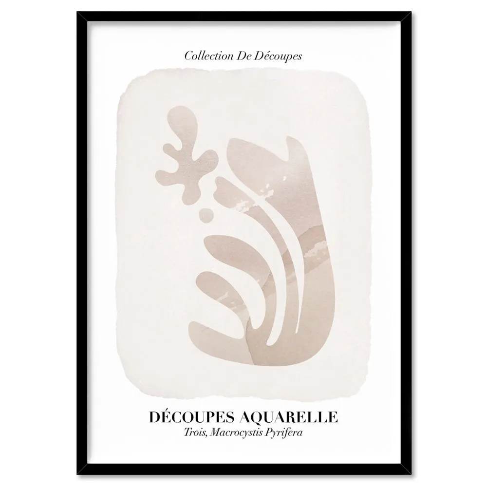 Decoupes Aquarelle III - Art Print