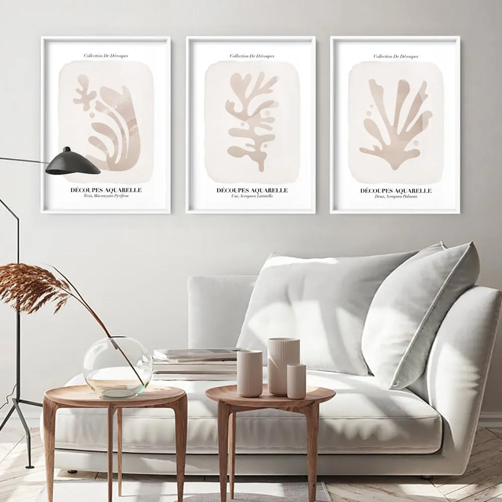 Decoupes Aquarelle III - Art Print