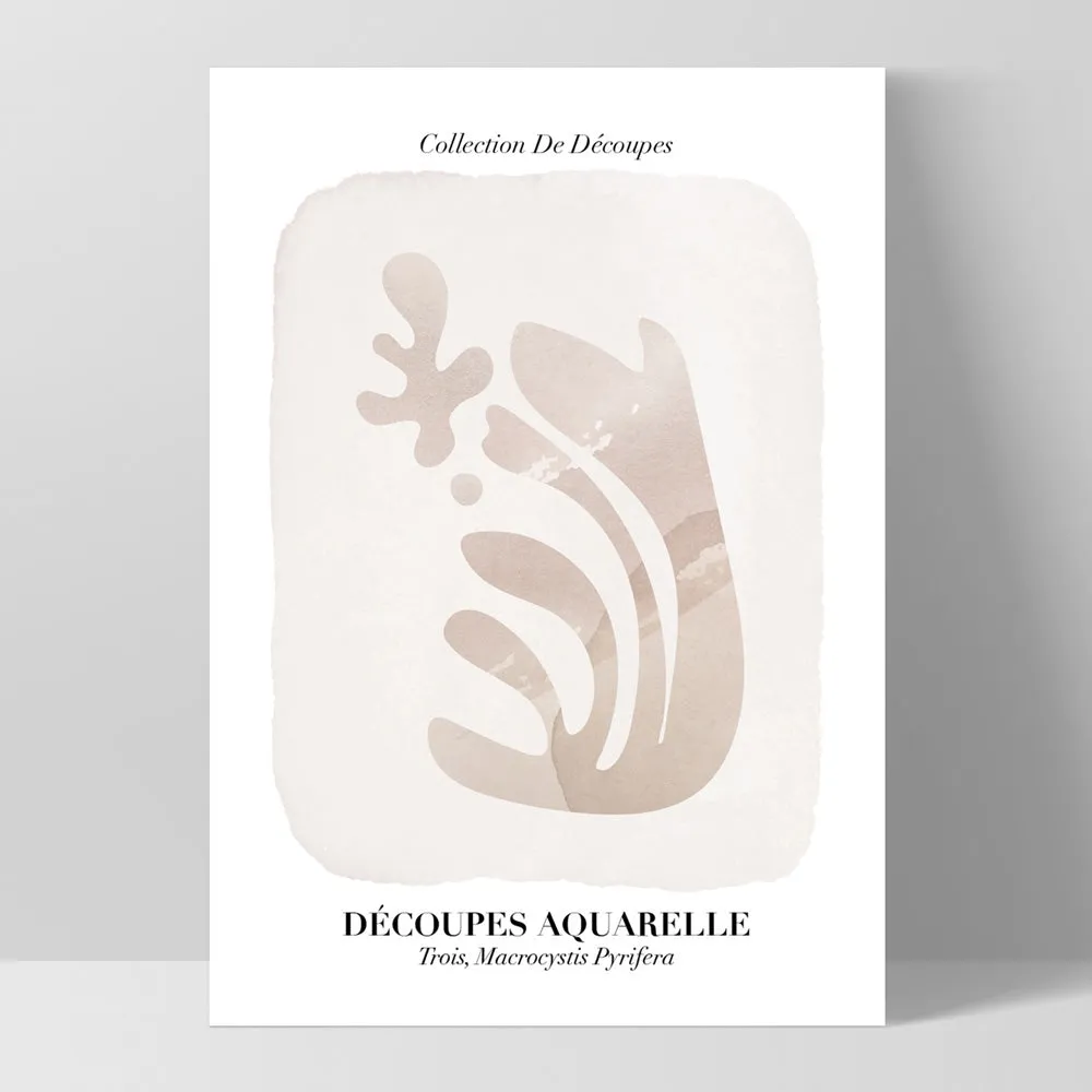 Decoupes Aquarelle III - Art Print