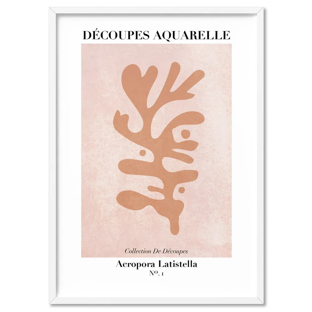 Decoupes Aquarelle VIII - Art Print