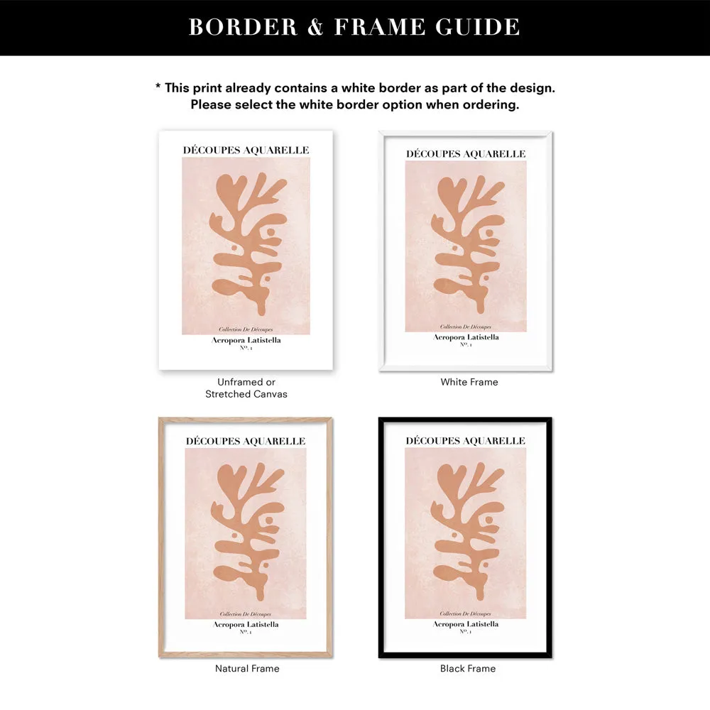 Decoupes Aquarelle VIII - Art Print
