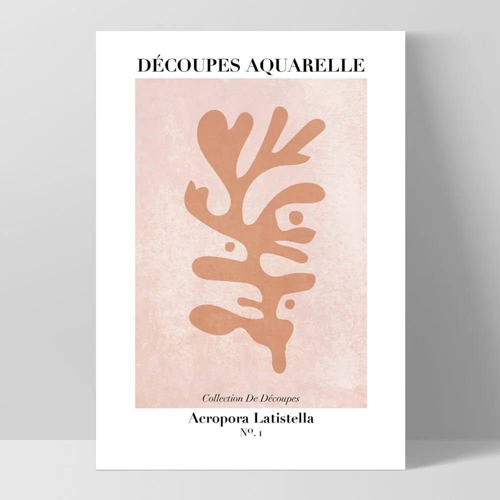 Decoupes Aquarelle VIII - Art Print