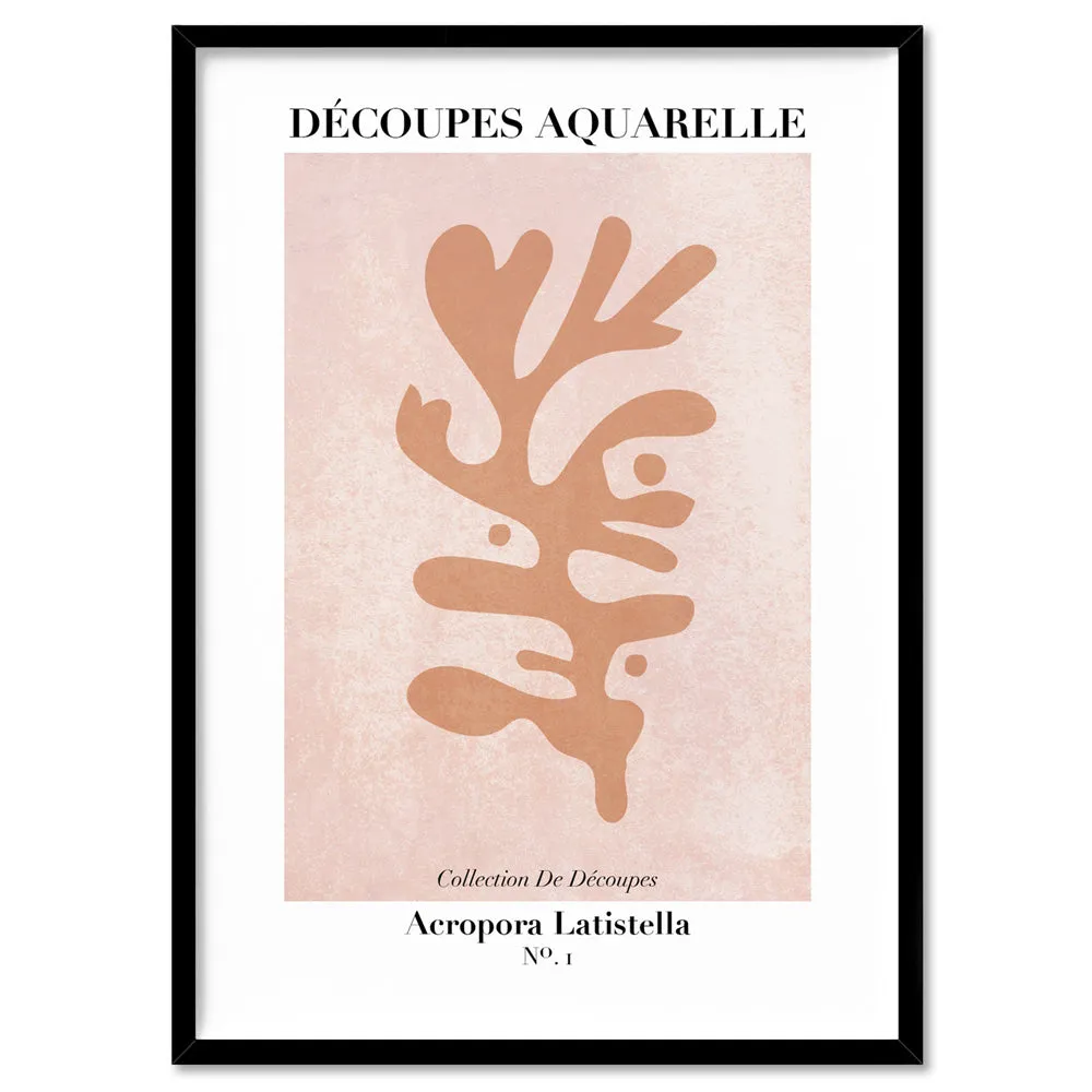 Decoupes Aquarelle VIII - Art Print