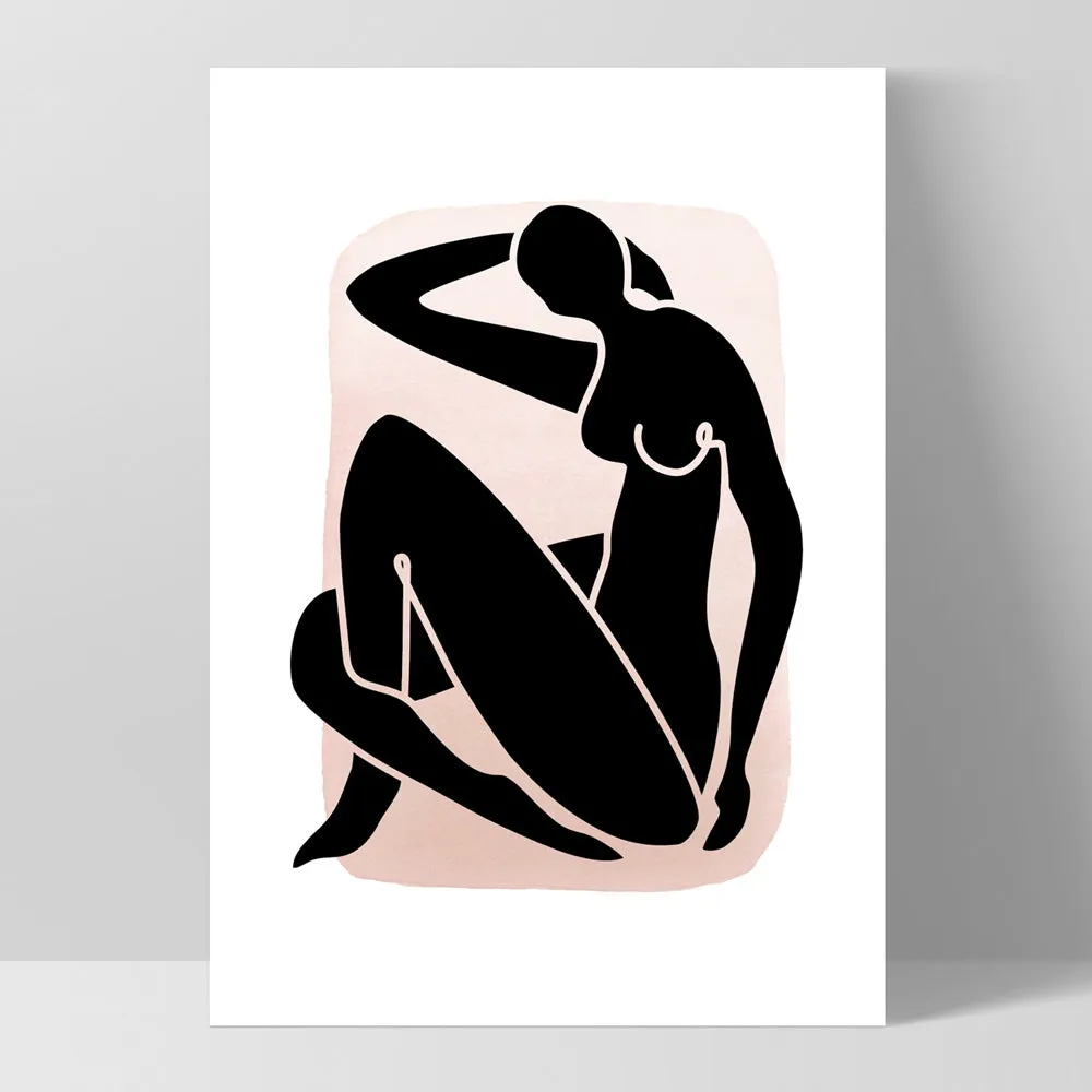 Decoupes La Figure Femme VII - Art Print