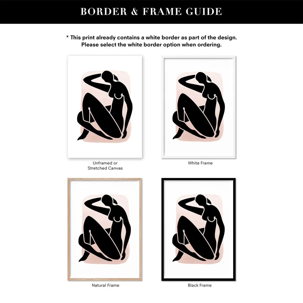 Decoupes La Figure Femme VII - Art Print