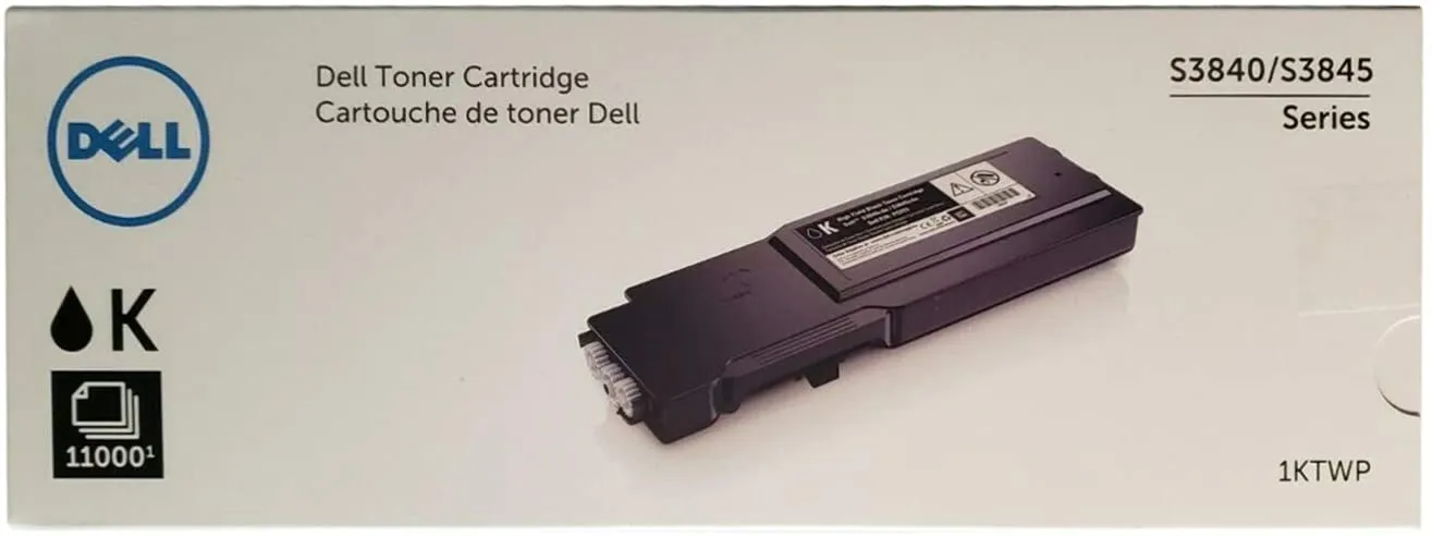 Dell S3840cdn/S3845cdn Black Toner Cartridge for Laser Printer, 11000 pages - 1KTWP