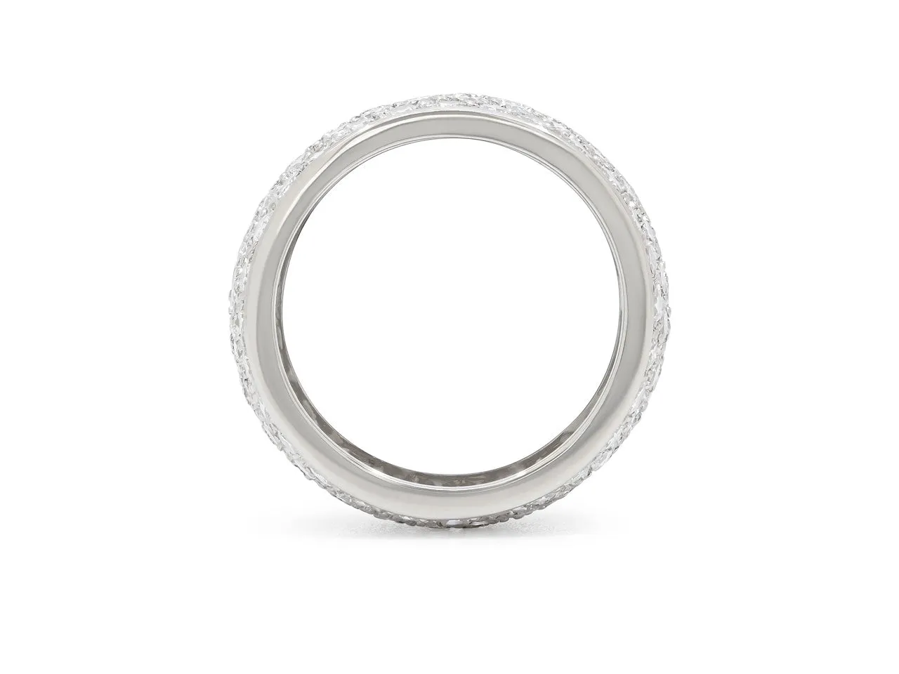 Diamond Cigar Band in Platinum