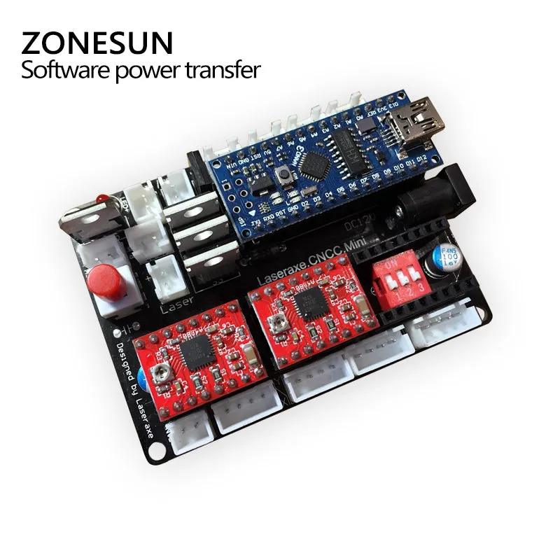 DIY desktop laser engraving machine, marking machine carving machine 3 axis micro step motor drive control motherboard