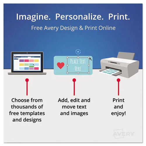 Durable Permanent Multi-surface Id Labels, Inkjet/laser Printers, 0.75 X 1.75, White, 12/sheet, 10 Sheets/pack