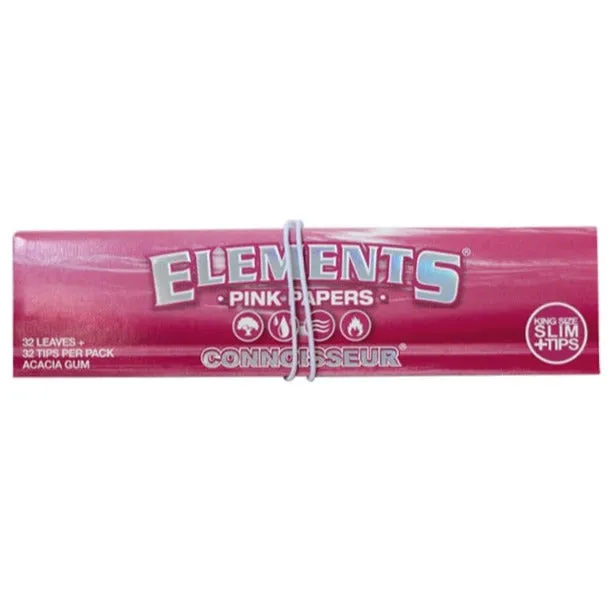 Elements Pink - Metal Grinder and Rolling Tray - Gift Set