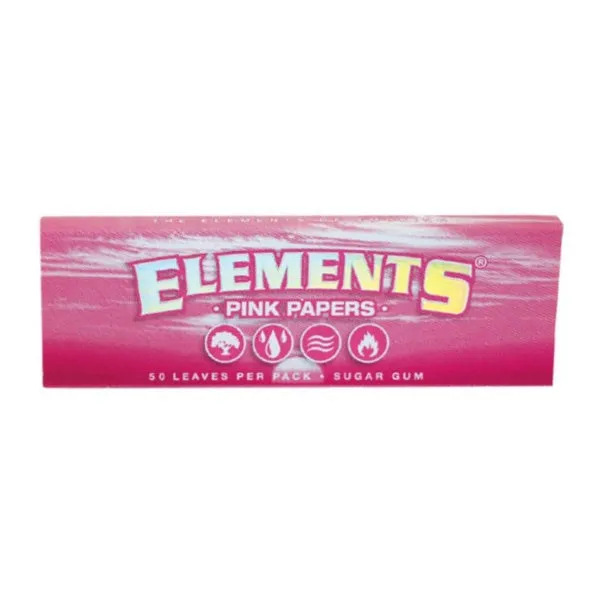 Elements Pink - Metal Grinder and Rolling Tray - Gift Set
