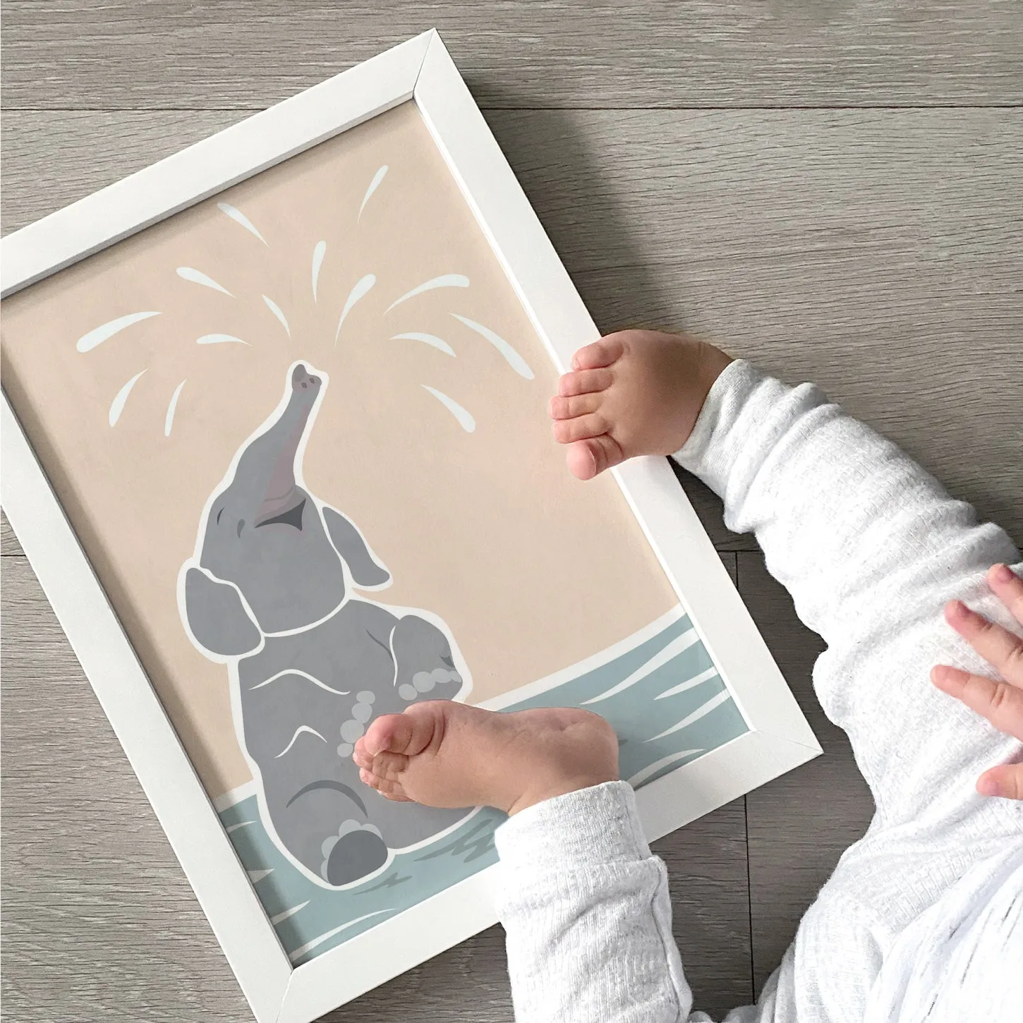 Elephant in Pastels - Art Print