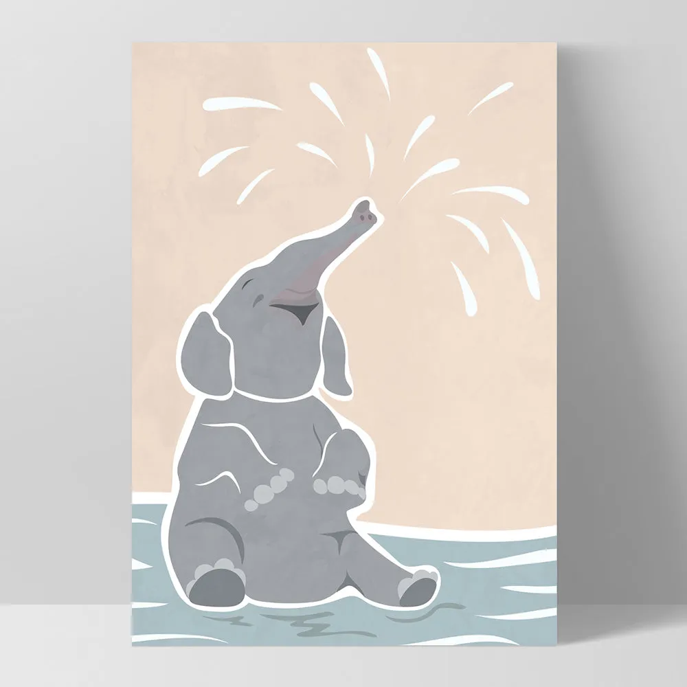 Elephant in Pastels - Art Print