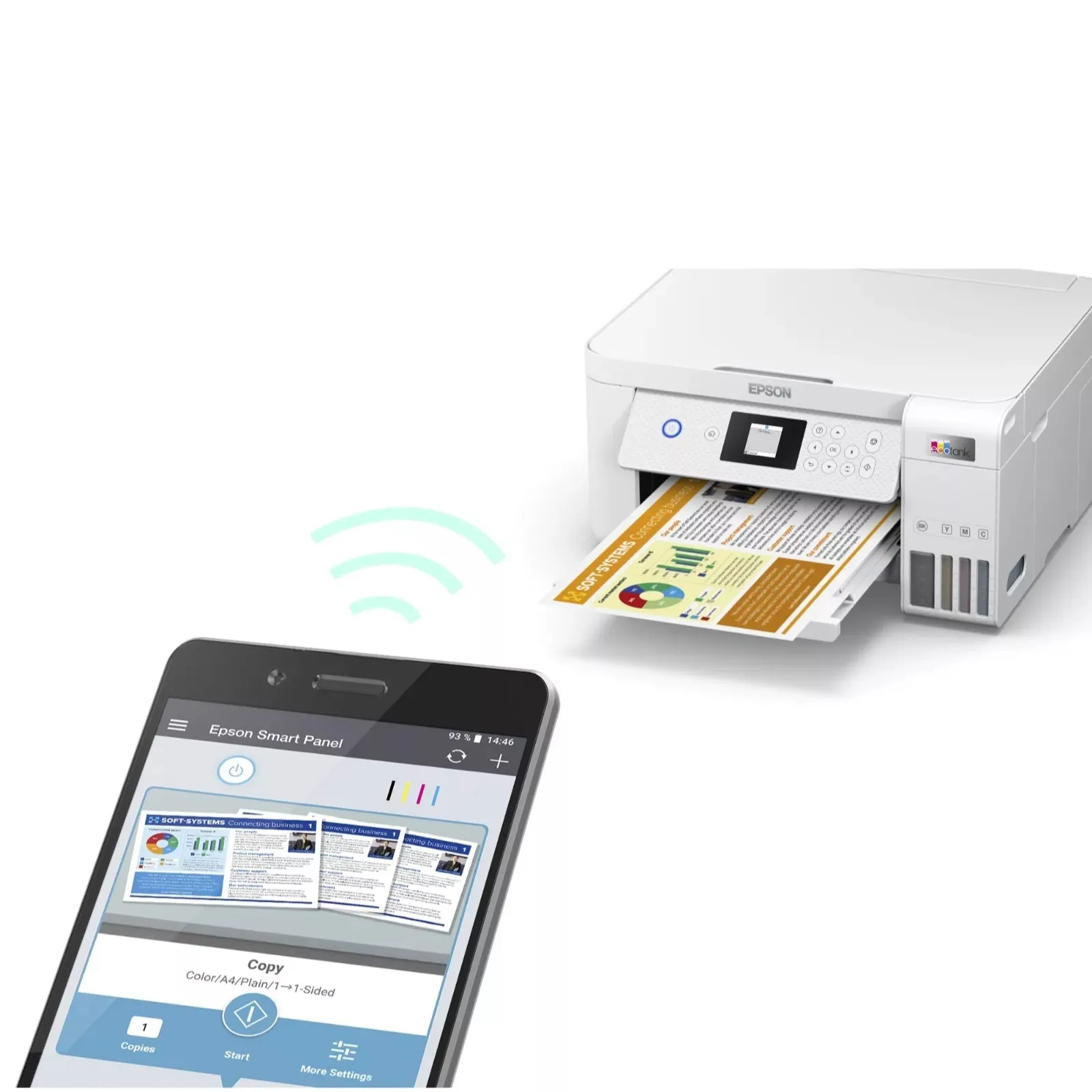 Epson ET-2856 A4 Sublimation Printer Incl Full Set of Sublisplash EPN  Inks