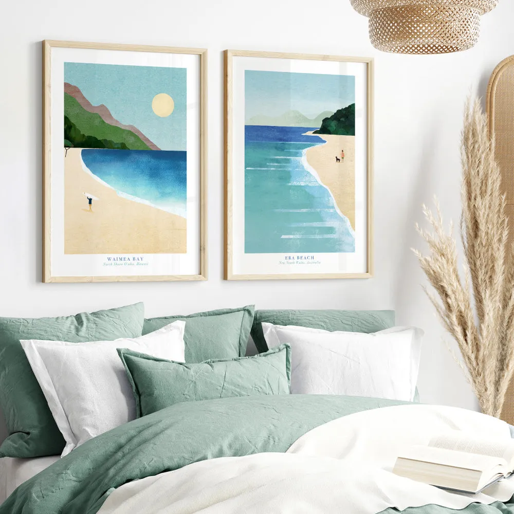 Era Beach Illustration - Art Print by Henry Rivers