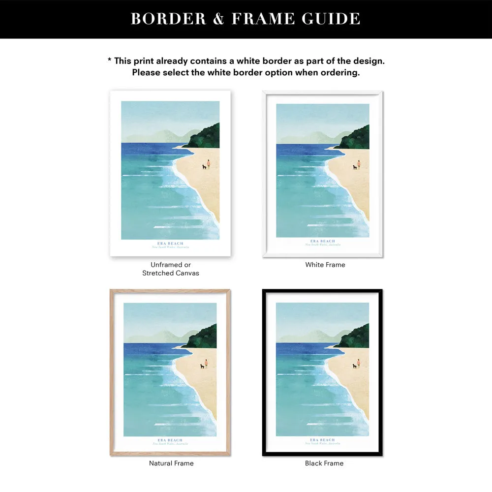 Era Beach Illustration - Art Print by Henry Rivers