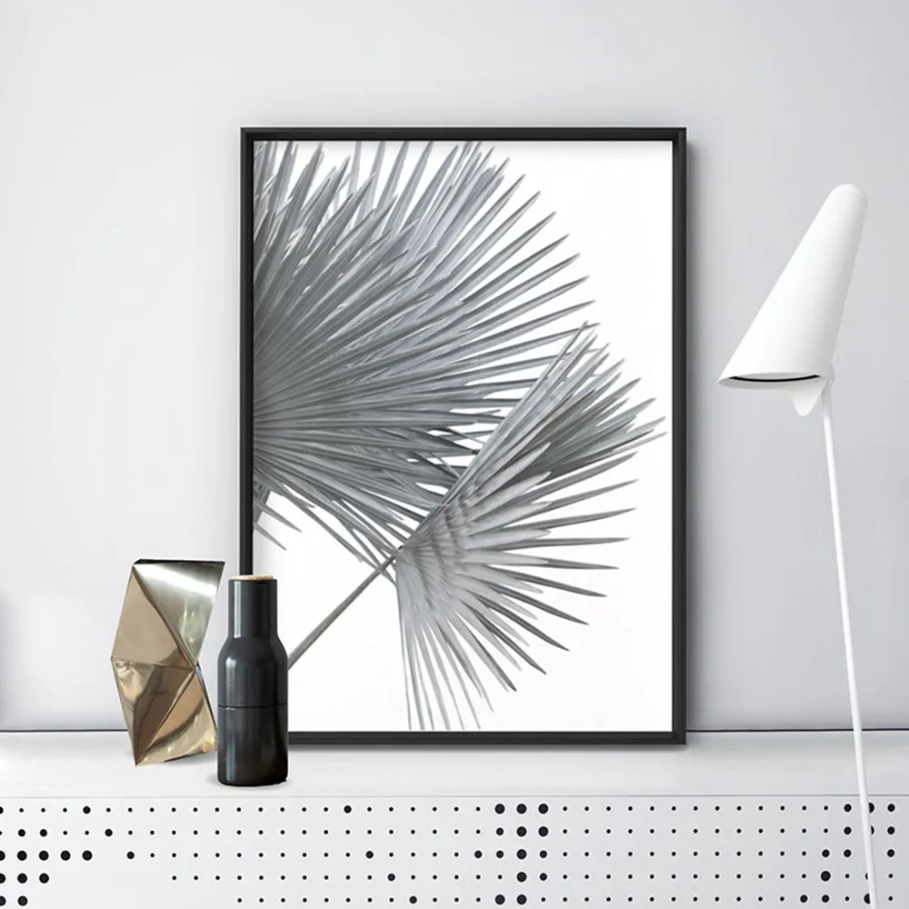 Fan Palm Fronds in Pastel III - Art Print