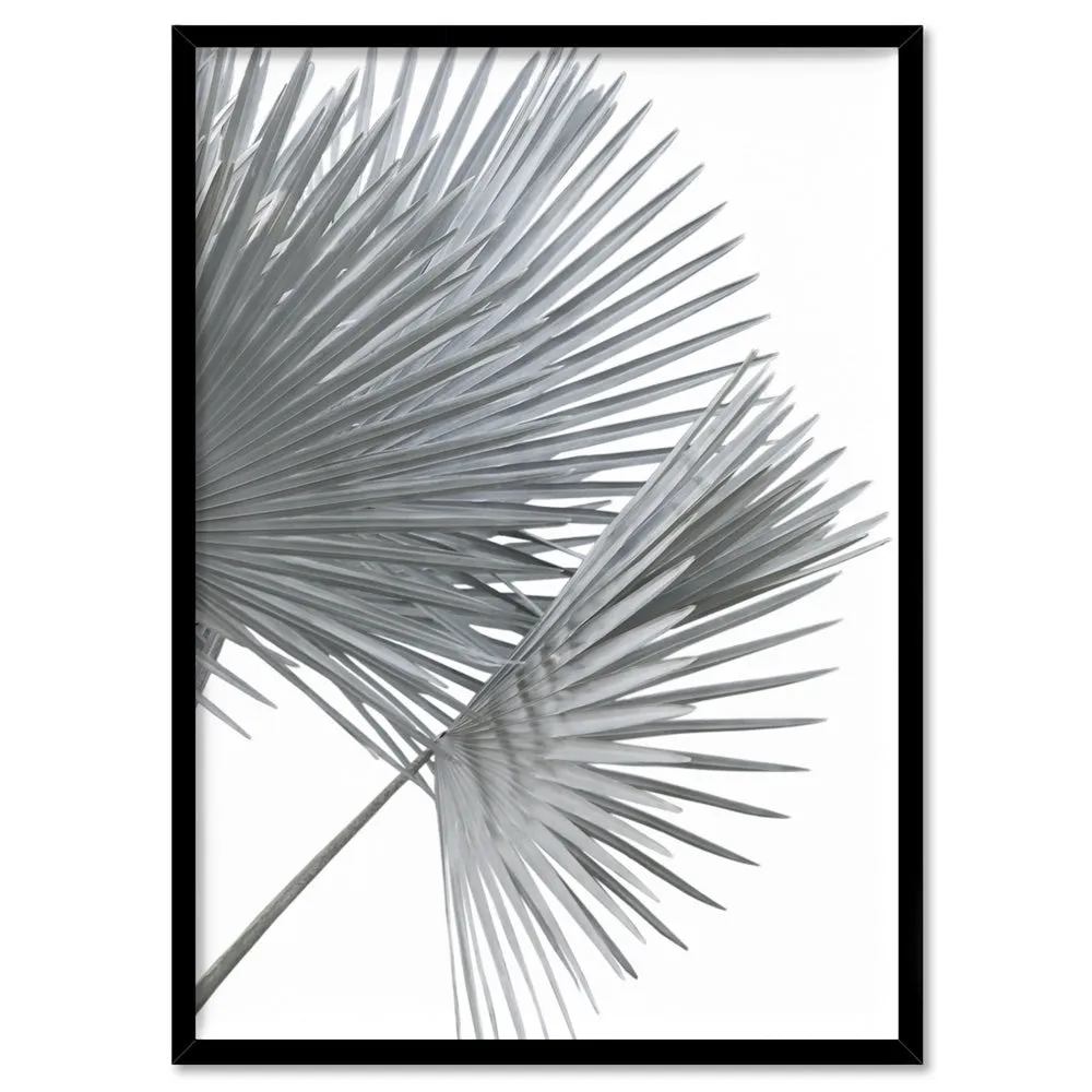 Fan Palm Fronds in Pastel III - Art Print