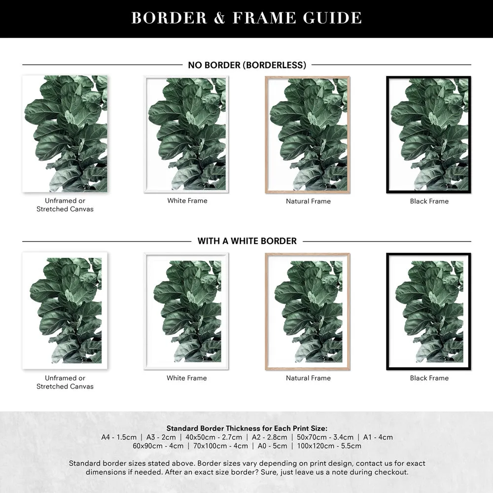Fiddle Leaf Fig Watercolour I - Art Print
