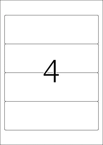 File labels A4, 192 x 59 mm, white (5123)