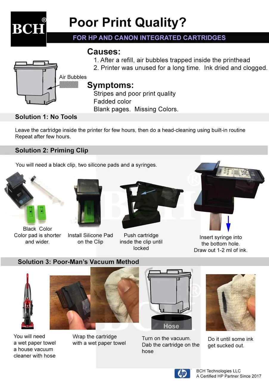 First-Timer Inkjet Printer Refill Kit for PG-260 CL-261 Cartridges (EZ30-T260)