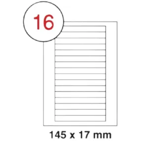 Fis multi purpose white label 145x17mm