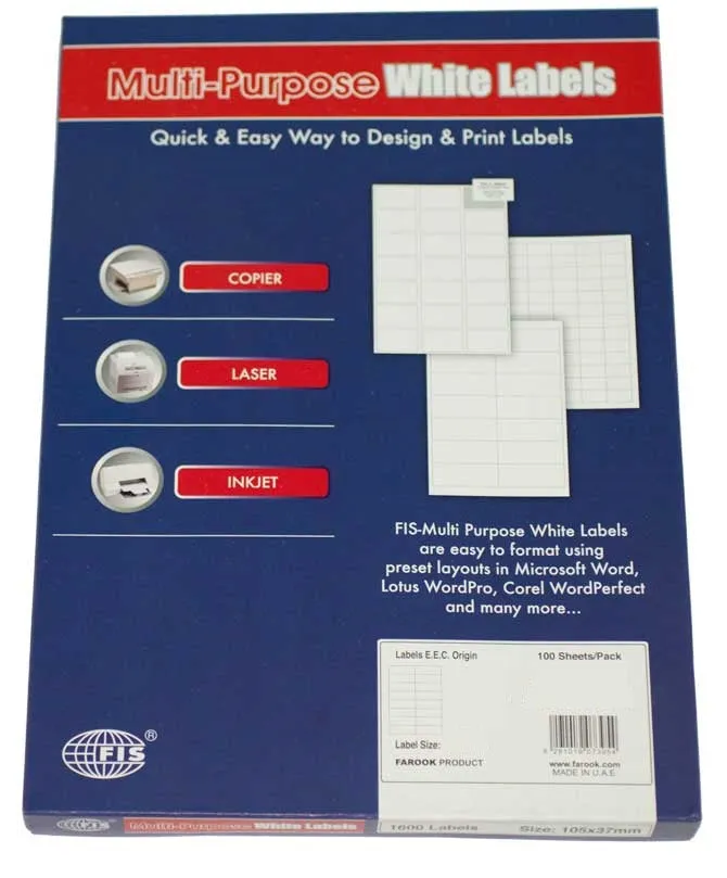 FIS MULTI PURPOSE WHITE LABEL 63.5X46.6