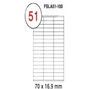 Fis multi purpose white label 70x16.9mm