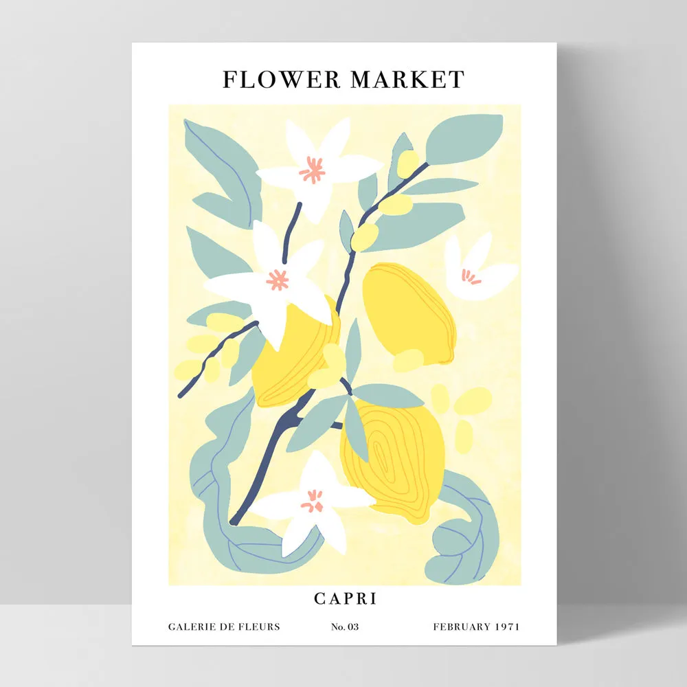 Flower Market | Capri - Art Print