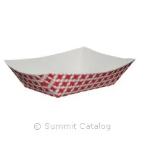 FOOD TRAY/ Red Check Design, 2 lb, 1000 per case-Food Service