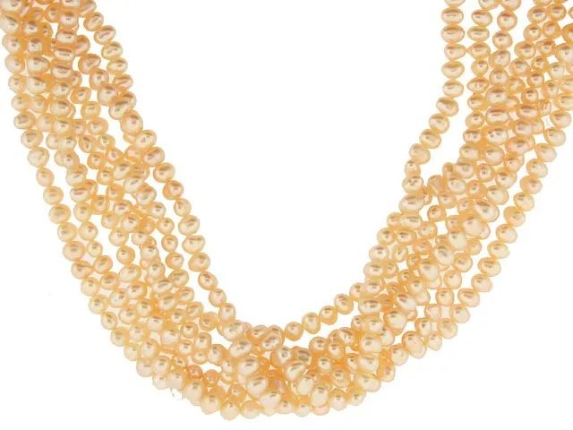Freshwater Pearl Necklace in 22K