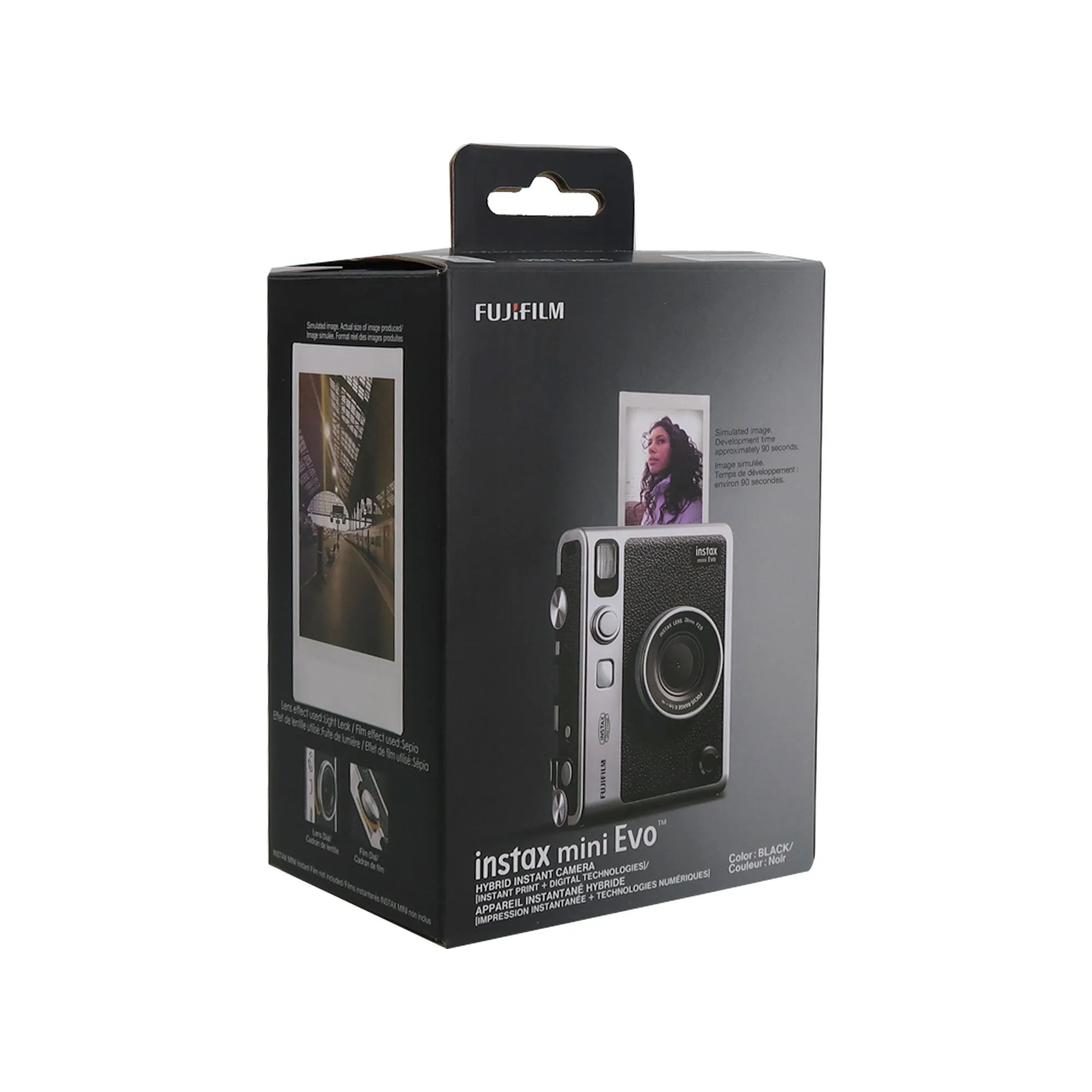 FUJIFILM INSTAX MINI EVO Hybrid Instant Camera (Black)