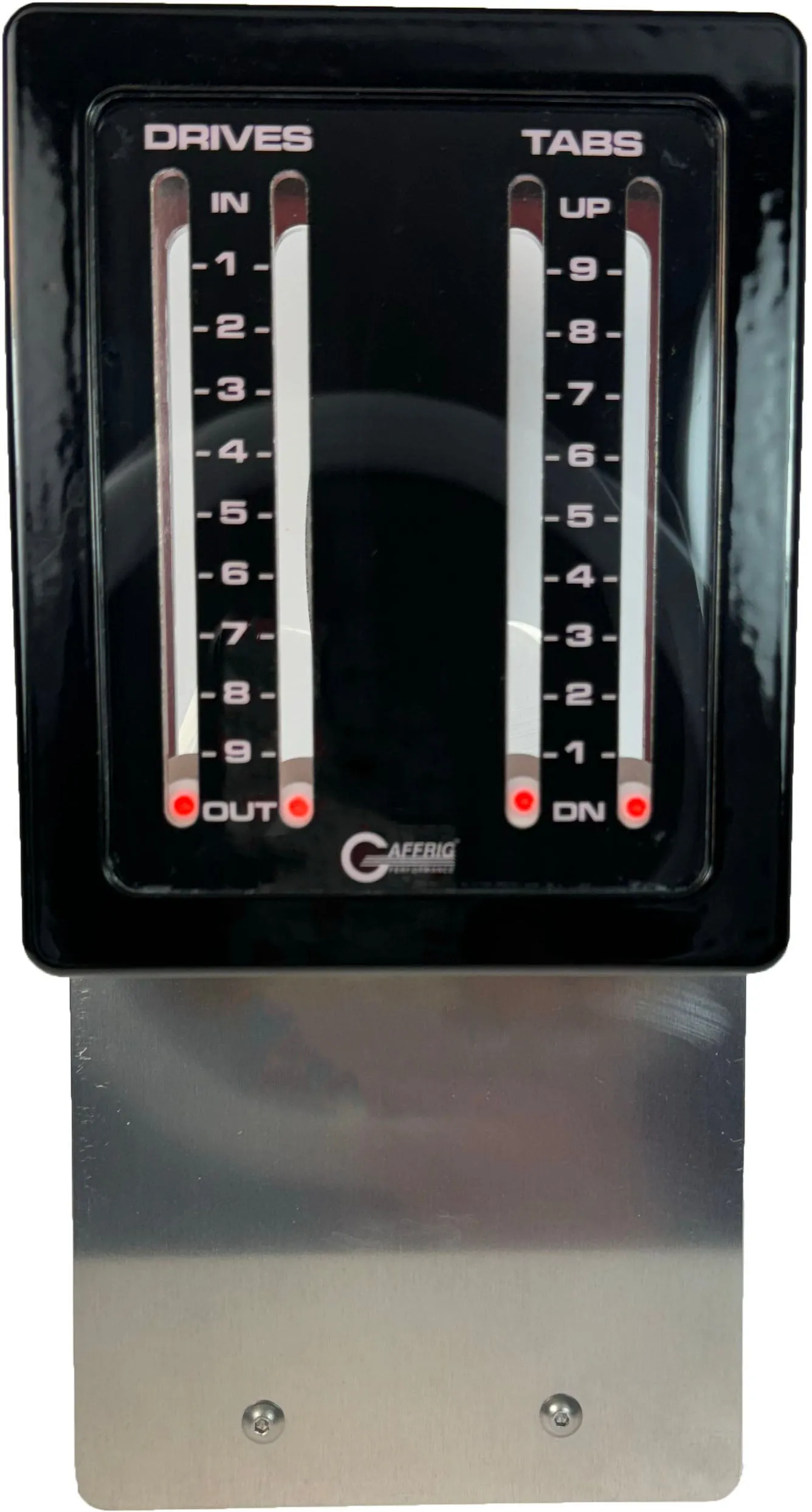 GAFFRIG PART #215 MECHANICAL INDICATOR, 2 DRIVES/2 TABS, MERCURY-BLACK CARD
