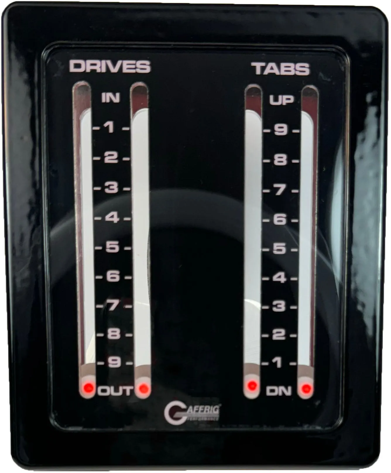 GAFFRIG PART #215 MECHANICAL INDICATOR, 2 DRIVES/2 TABS, MERCURY-BLACK CARD