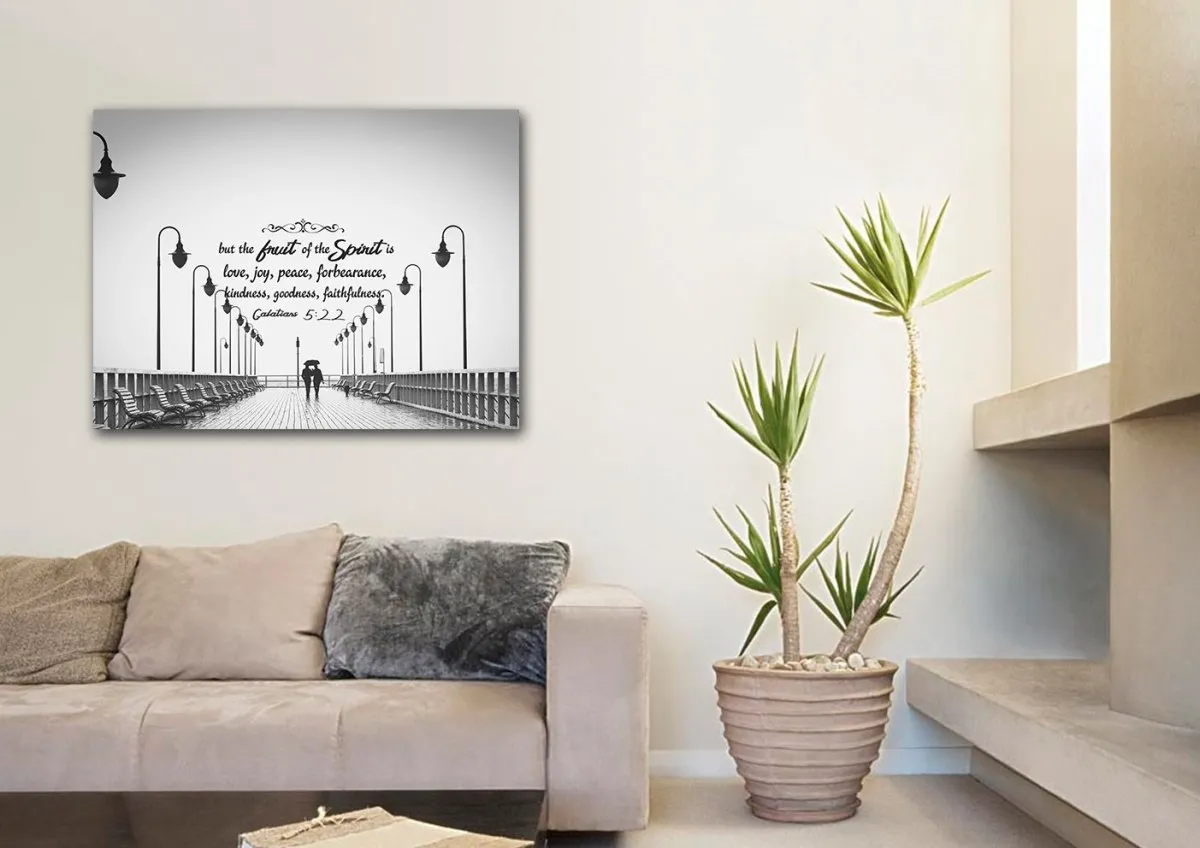 Galatians 522 Fruit Of The Spirit Wall Bible Verse Canvas Wall Art - Christian Canvas Wall Art