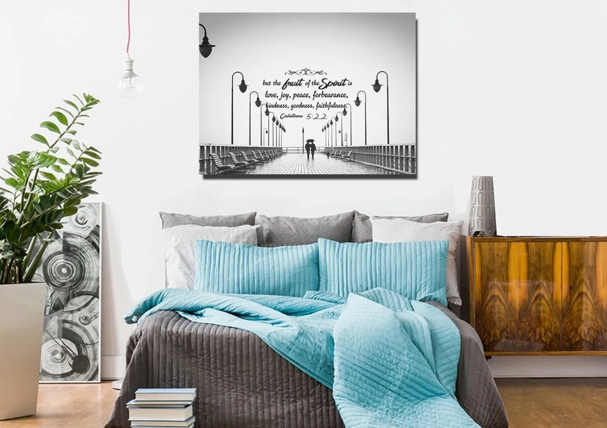 Galatians 522 Fruit Of The Spirit Wall Bible Verse Canvas Wall Art - Christian Canvas Wall Art