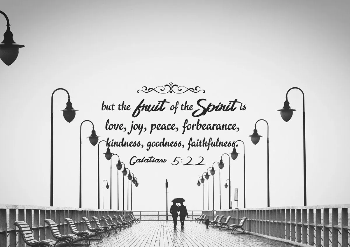 Galatians 522 Fruit Of The Spirit Wall Bible Verse Canvas Wall Art - Christian Canvas Wall Art