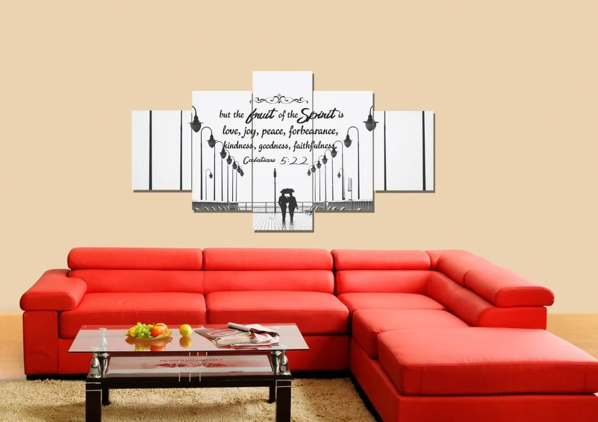 Galatians 522 Fruit Of The Spirit Wall Bible Verse Canvas Wall Art - Christian Canvas Wall Art