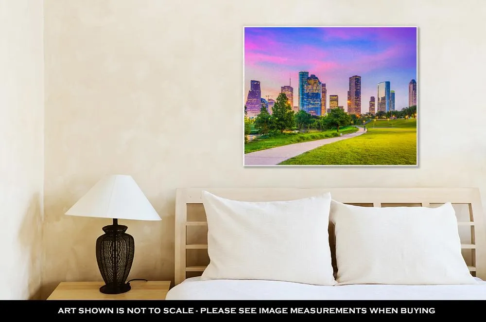 Gallery Wrapped Canvas, Houston Texas USA Downtown City Skyline