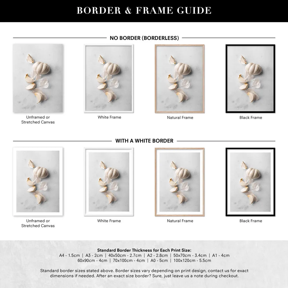 Garlic on Stone - Art Print