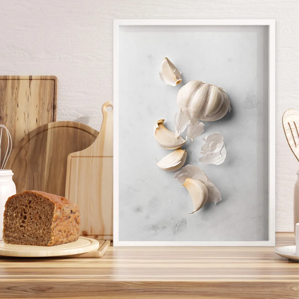 Garlic on Stone - Art Print