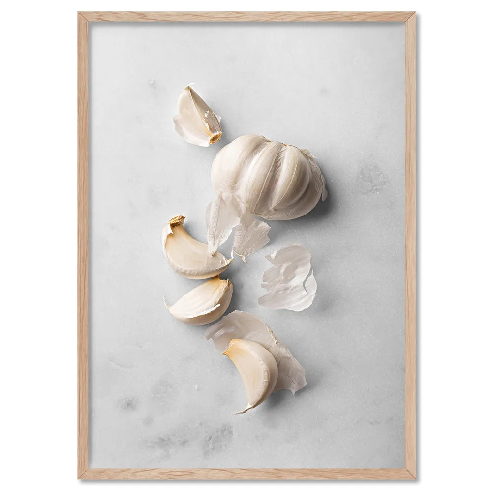 Garlic on Stone - Art Print