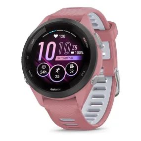 Garmin Light Pink Powder Gray Colorful Amoled Display Training Metrics Recovery Insights Forerunner 265S Running Smartwatch - 010-02810-05
