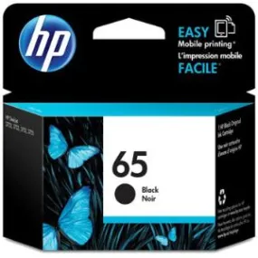 GENUINE HP 65 BLACK INK CARTRIDGE N9K02AA