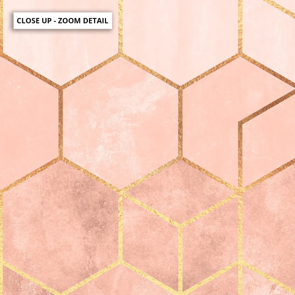 Geo Luxe Blush - Art Print