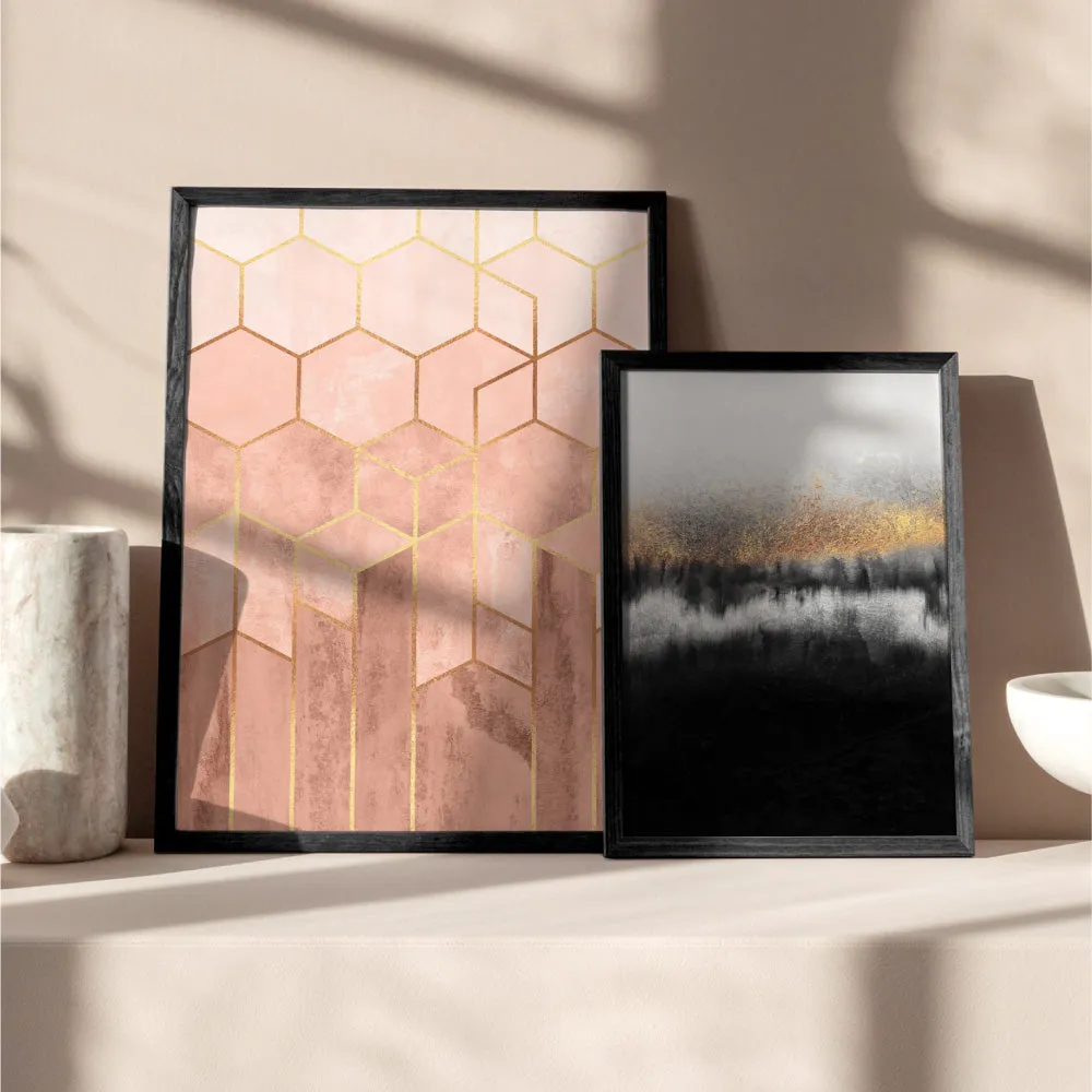 Geo Luxe Blush - Art Print