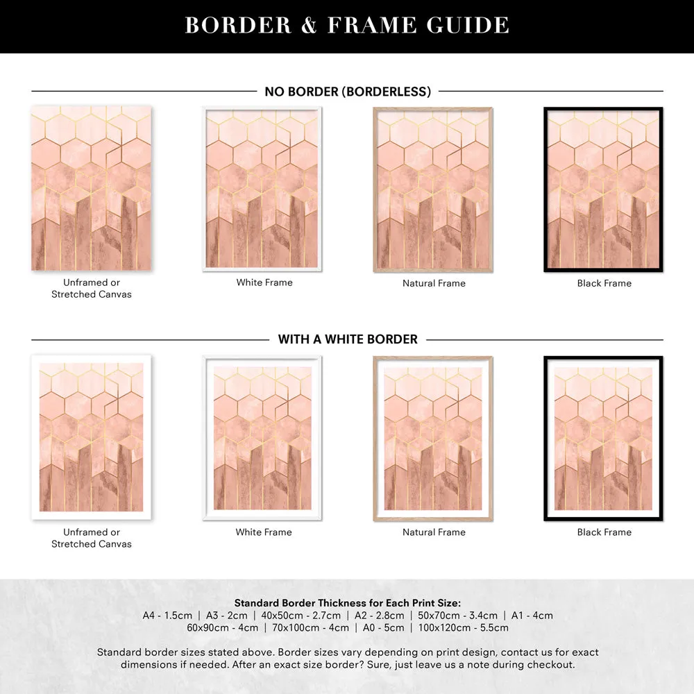 Geo Luxe Blush - Art Print