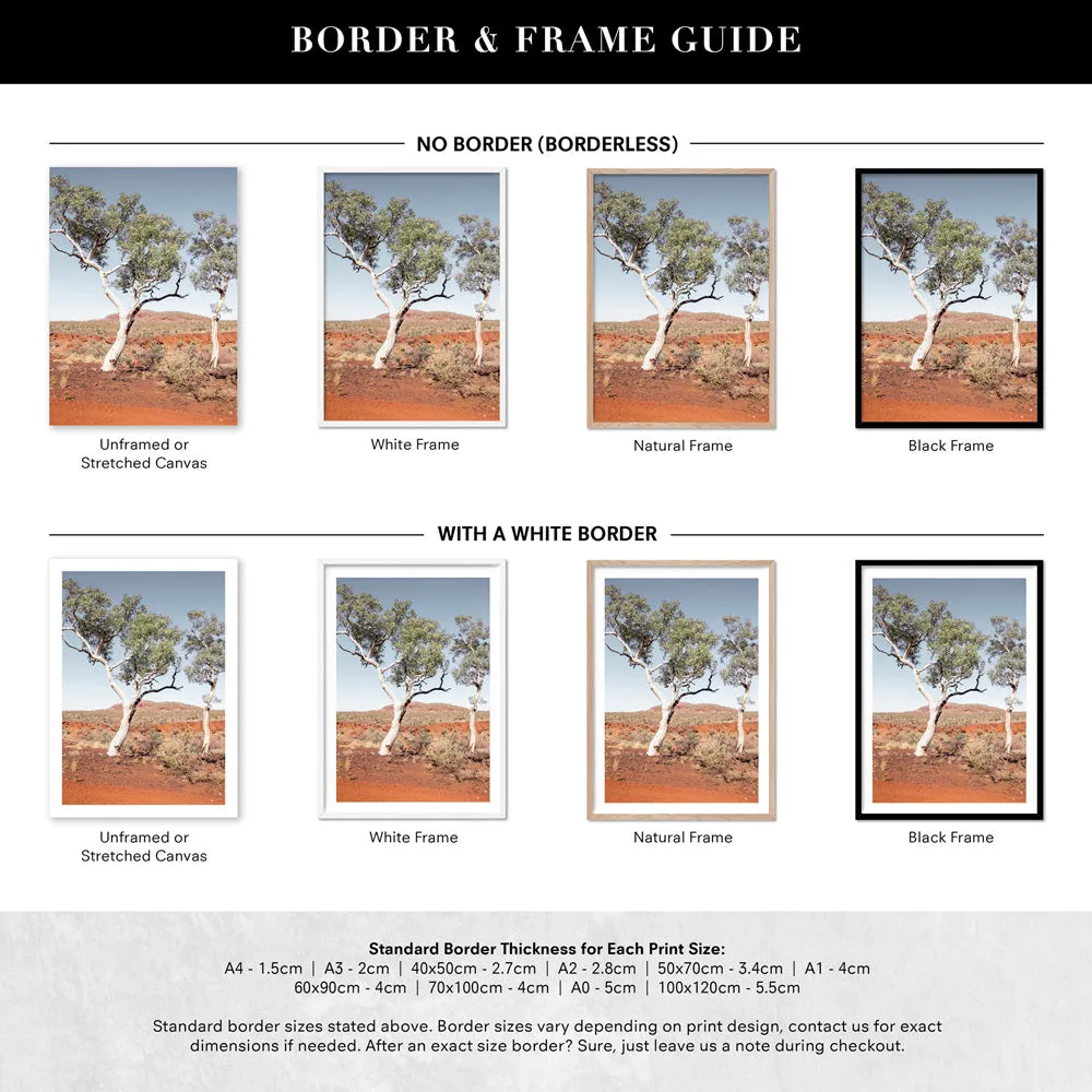 Gumtree Outback View III - Art Print