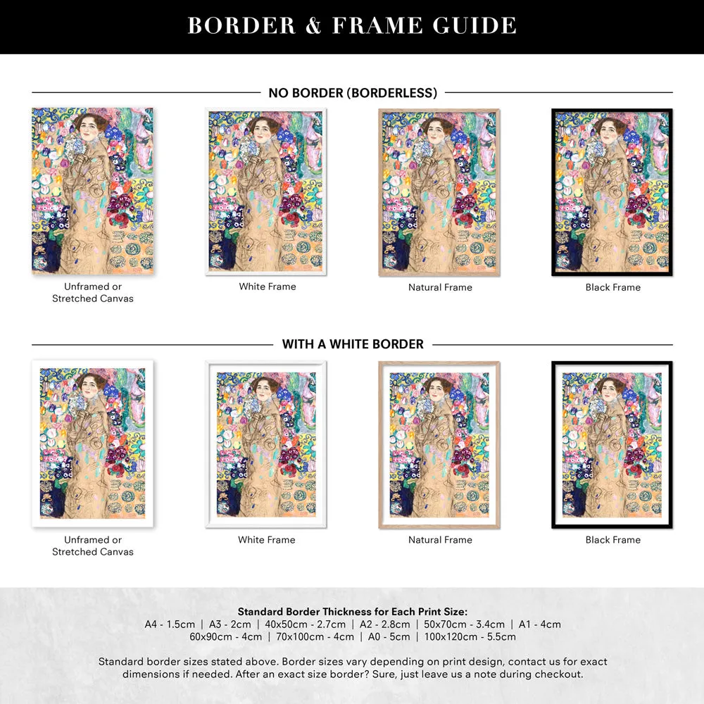 GUSTAV KLIMT | Portrait of Ria Munk III - Art Print
